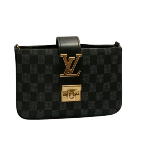 Black Checkered Luxury Handbag