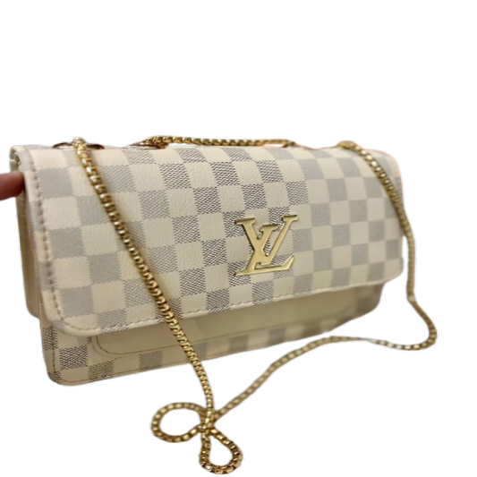 LV PATTERN FLAP - BEIGE